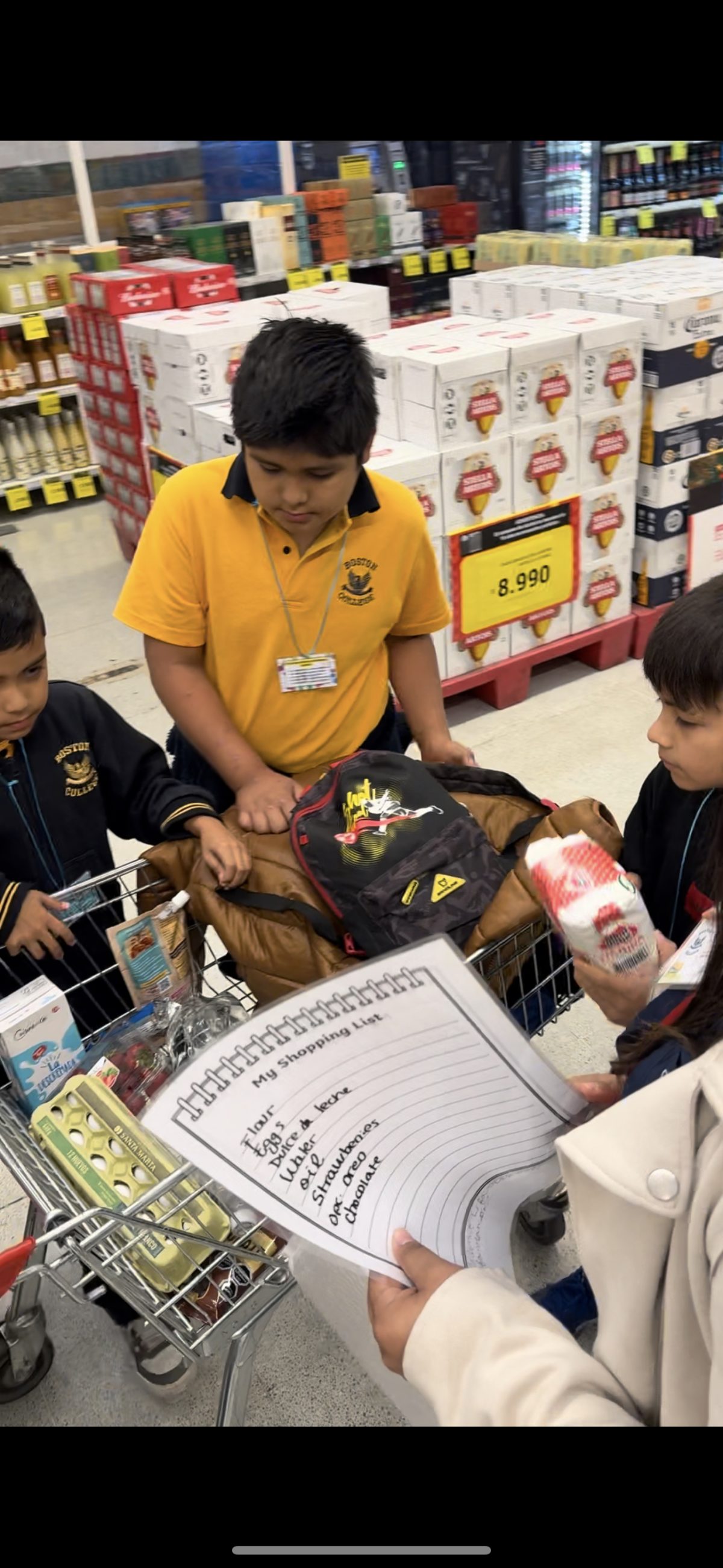 Salidas Pedagógicas: Terceros Básicos al Supermercado