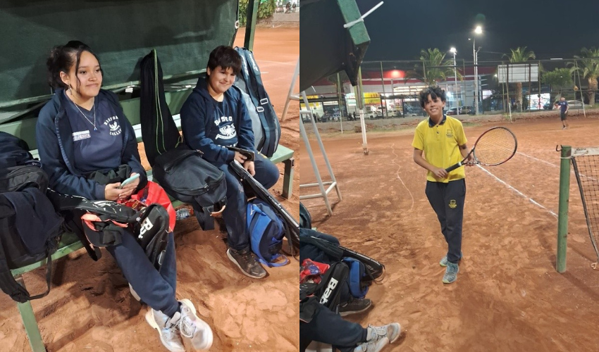 Estudiantes de Boston College La Farfana participaron en encuentro amistoso de tenis en Renca
