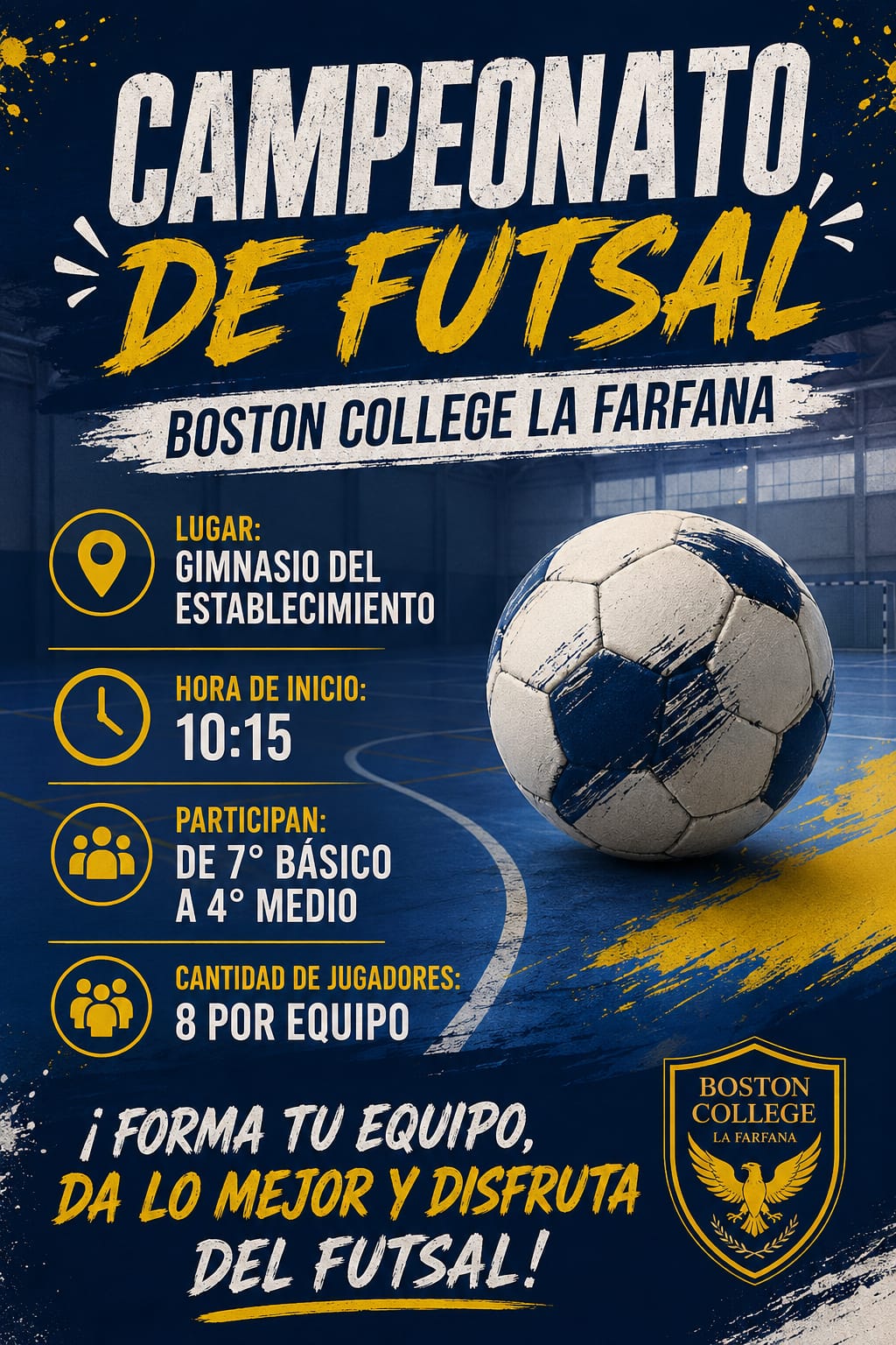 ¡Se viene el Torneo Futsal 2026! Una jornada deportiva organizada por nuestros estudiantes